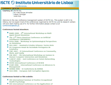 Tablet Screenshot of conferencias.iscte.pt