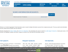 Tablet Screenshot of pesquisa.biblioteca.iscte.pt